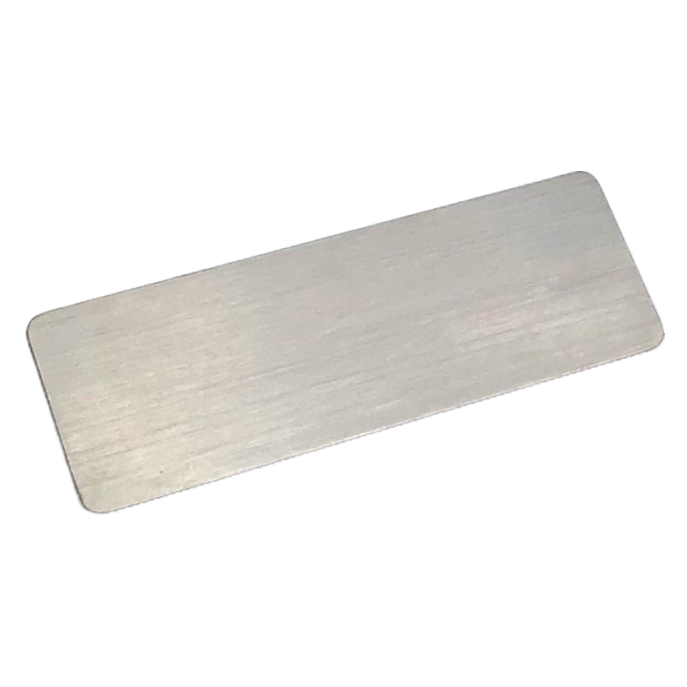 Phôi thẻ tên inox Enter BT046 60x20mm trắng xước K004A (10,50) - Bịch (10)