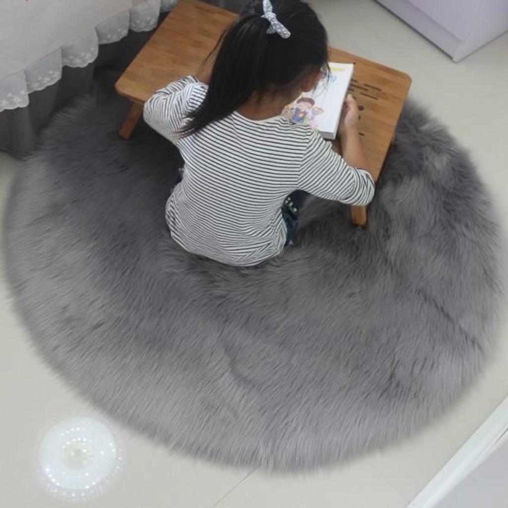 Home Floor Cushion Bay Window Carpet Pad for Home Study Office Bedroom Gray