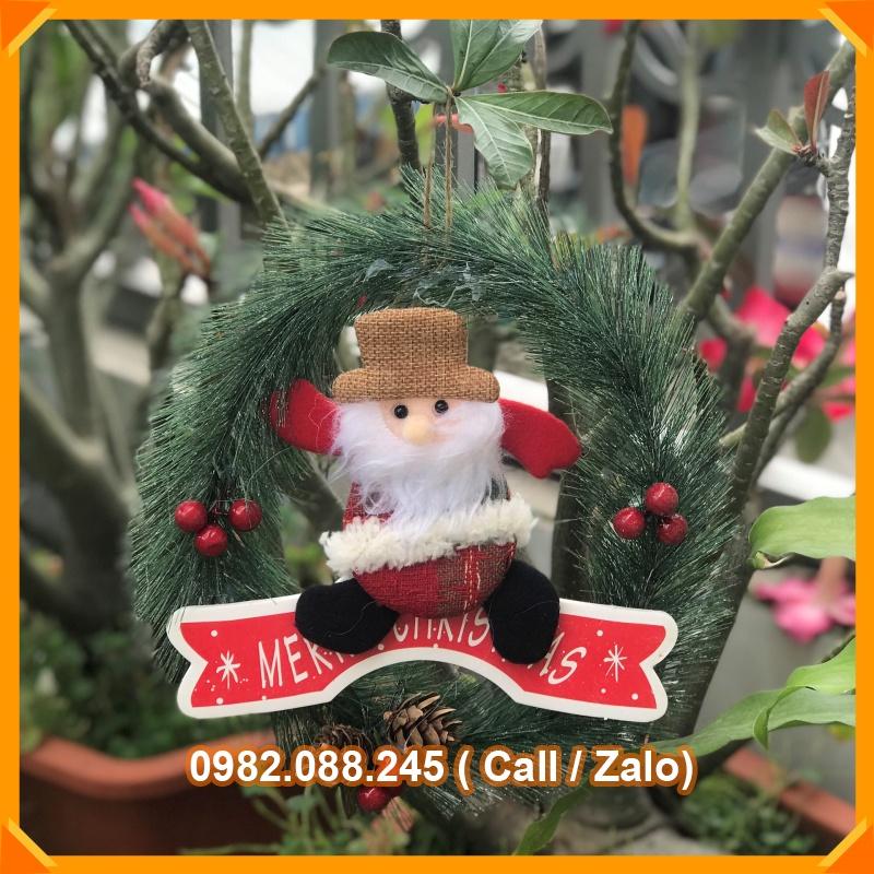 Vòng Nguyệt Quế Trang Trí Noel -Giáng Sinh Cao Cấp Khung Thép