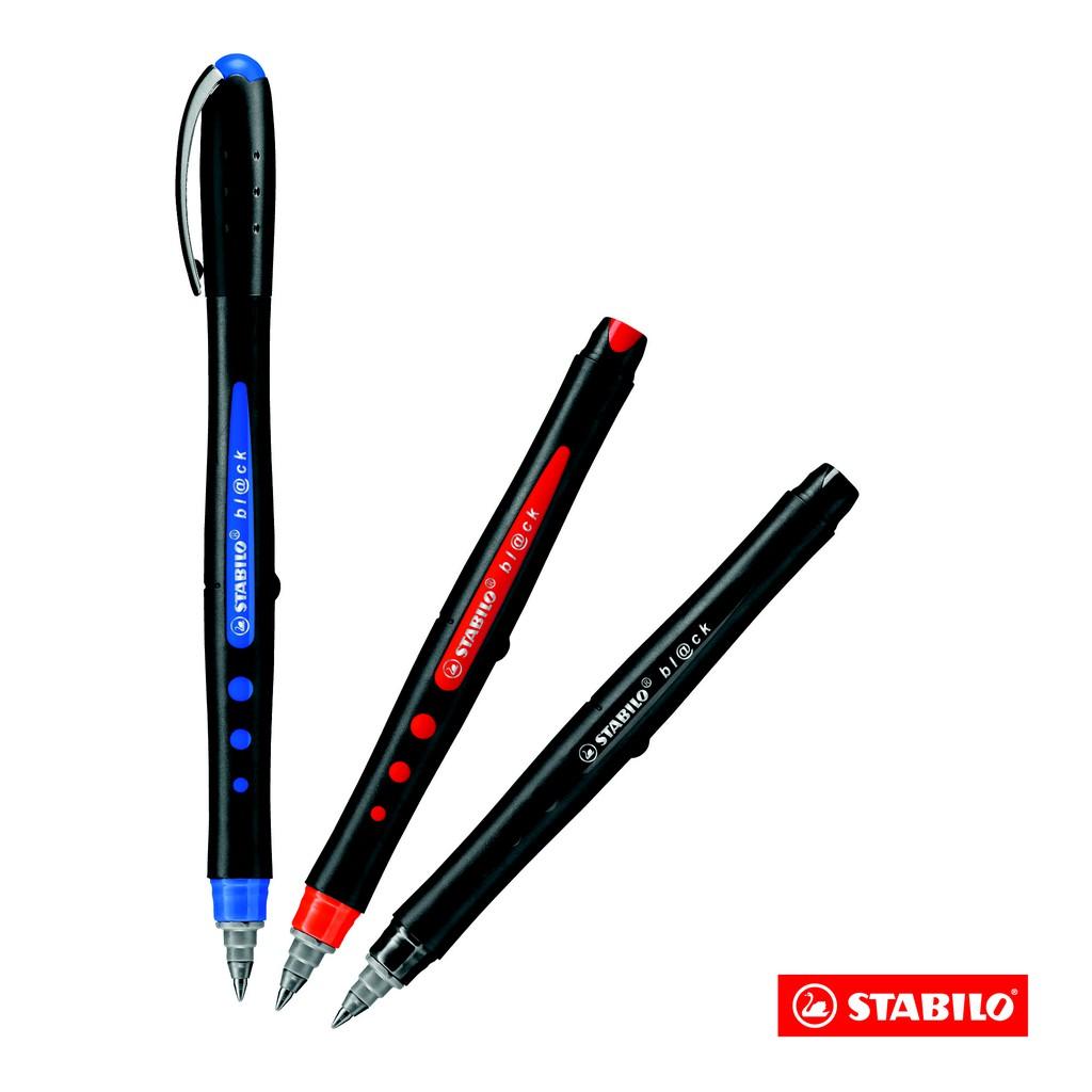 Bộ 3 cây bút bi STABILO Black M (xanh+đỏ+đen) + bút xoá Correction Pen CPS88