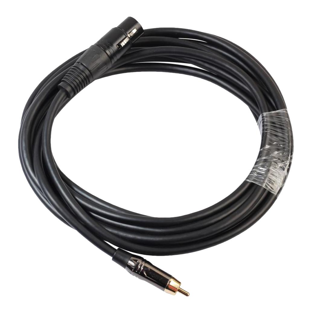 RCA to XLR Jack Audio Cable Gold-plated Plug Microphone Audio Connector Line