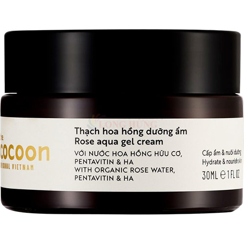 Thạch hoa hồng dưỡng ẩm Cocoon giúp cấp ẩm và nuôi dưỡng da (30ml/100ml) - Hàng chính hãng