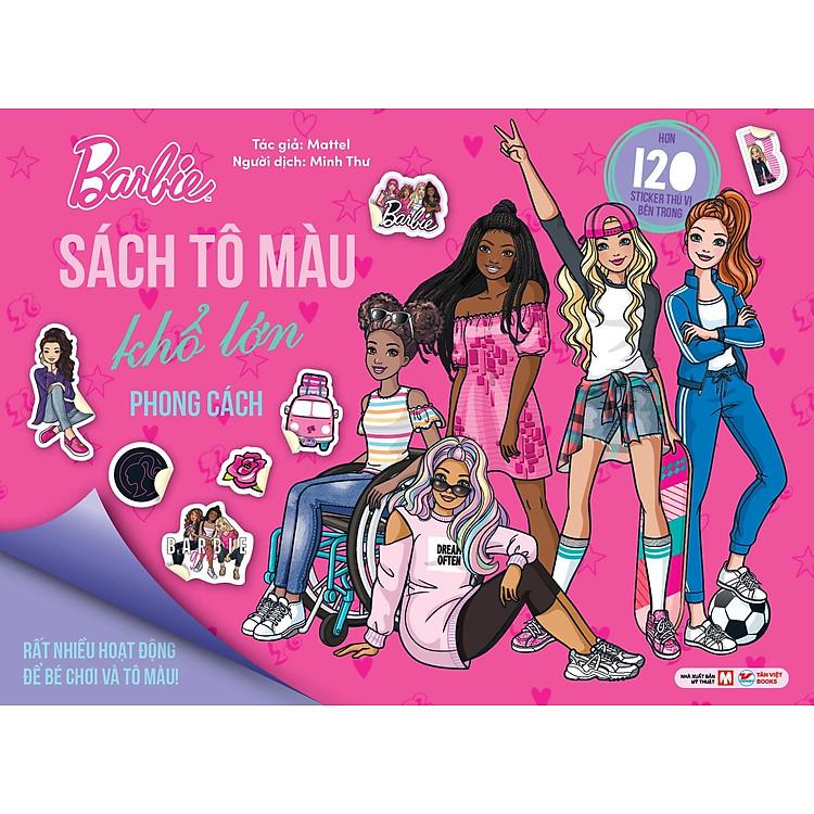 BarBie - Năng Động - Sách tô màu khổ lớn