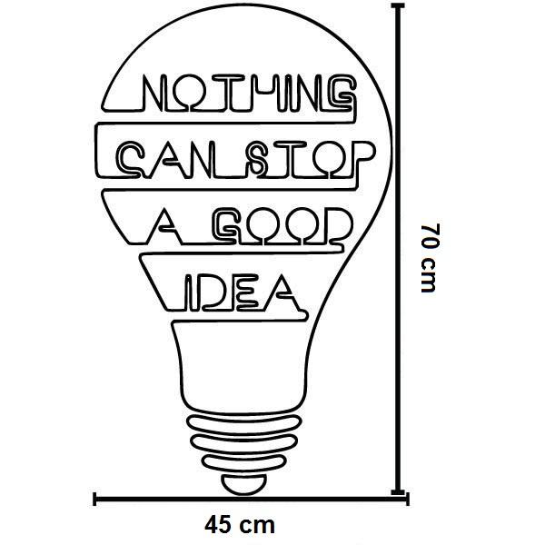 Decal Dán Trang Trí Tường "NOTHING CAN STOP A GOOD IDEA" Decal Cao Cấp AmyShop