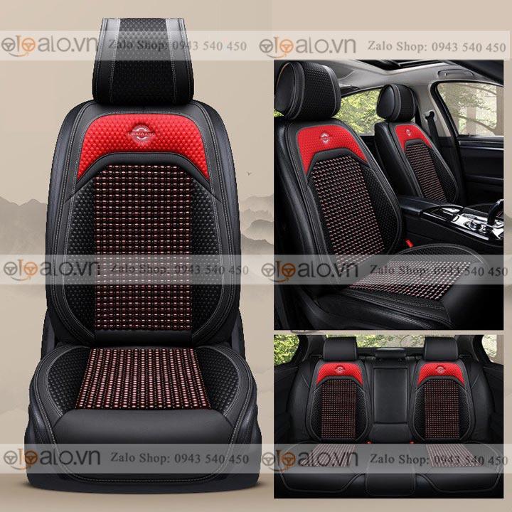 Áo trùm lót bọc ghế da xe ô tô Kia Sedona da hạt gỗ tự nhiên CAO CẤP