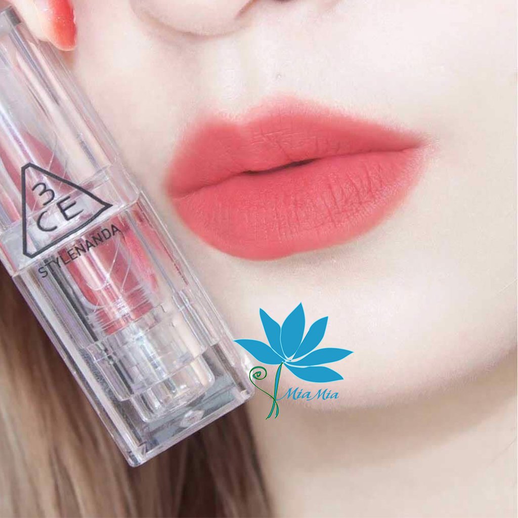 Son Thỏi Lì 3CE Soft Matte Lipstick Smoke Pink Màu Hồng San Hô Vỏ Trong Suốt Bền Màu [CAM KẾT NHẬP KHẨU CHÍNH HÃNG]