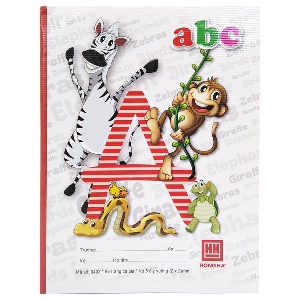 Vở Class ABC - 5 Ô Ly 96 Trang ĐL 100g/m2 - Hồng Hà 0402 (Mẫu Màu Giao Ngẫu Nhiên)