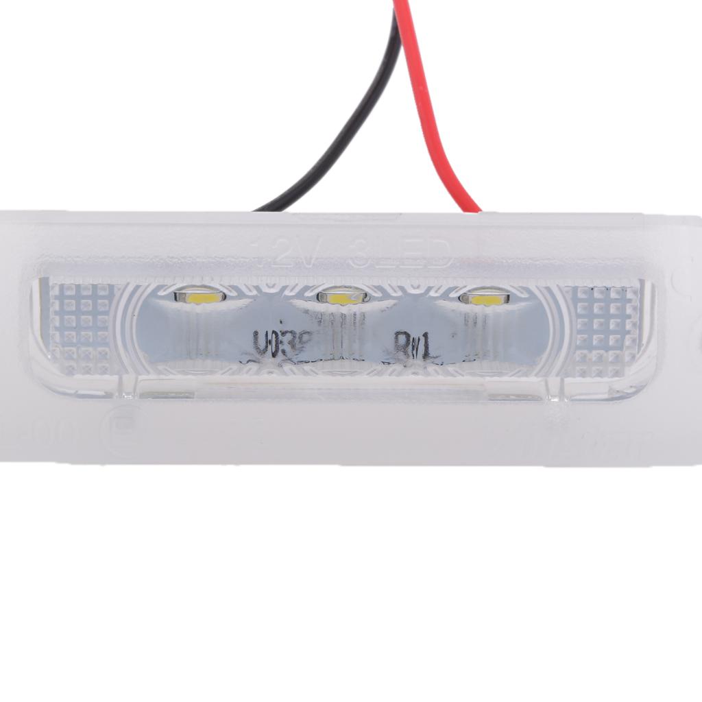 2 Pieces LED Number License Plate Light Lamp for Benz W463 G Class G500 G550