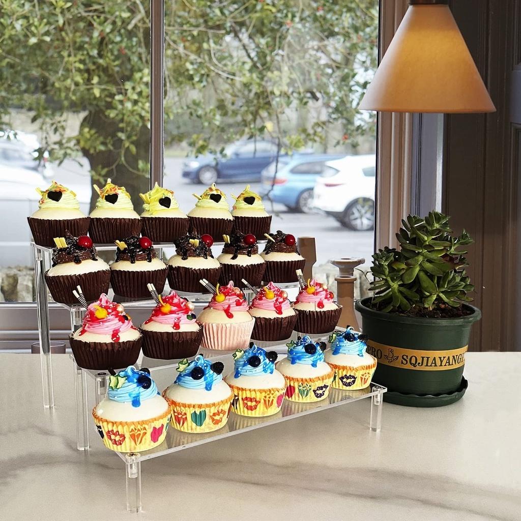 20x8x5cm,1-5 tầng,10 màu sắc, Kệ/giá đỡ Mica trưng bày Nhân Vật, Cupcake, Mỹ Phẩm, Nước Hoa, Trang Sức