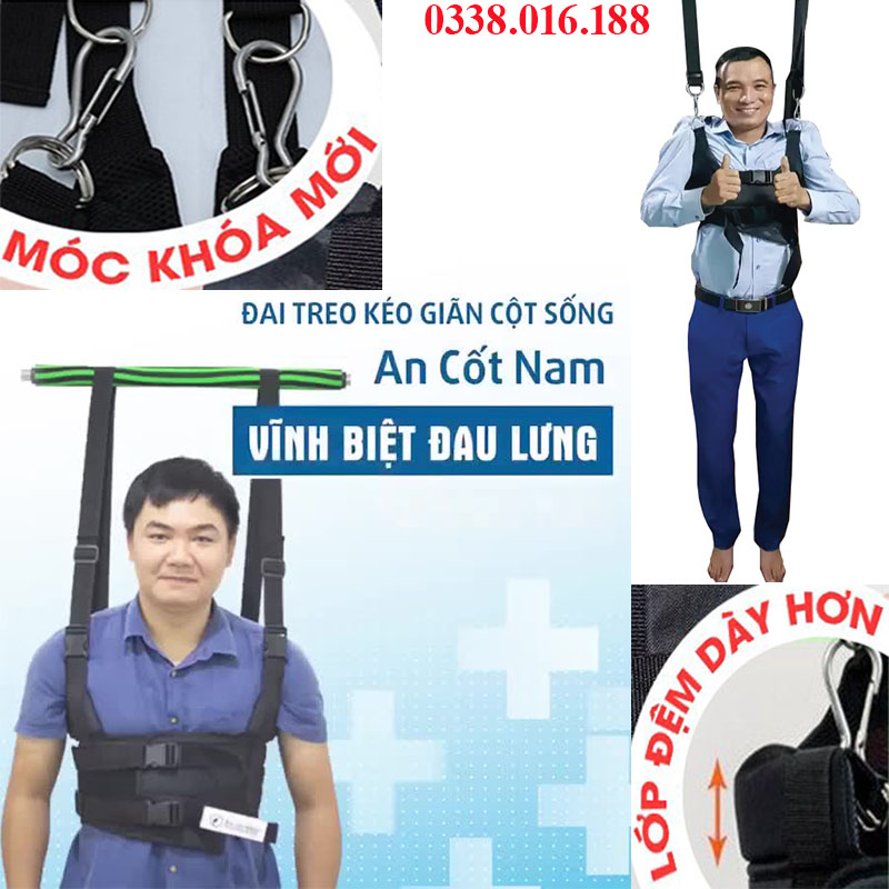 Đai Treo Xà Kéo Giãn Cột Sống An Cốt Nam -  Chỉ Cần 5 Phút Mỗi Ngày Giảm NGay Đau Mỏi Lưng, Thoái Hóa, Thoát Vị,