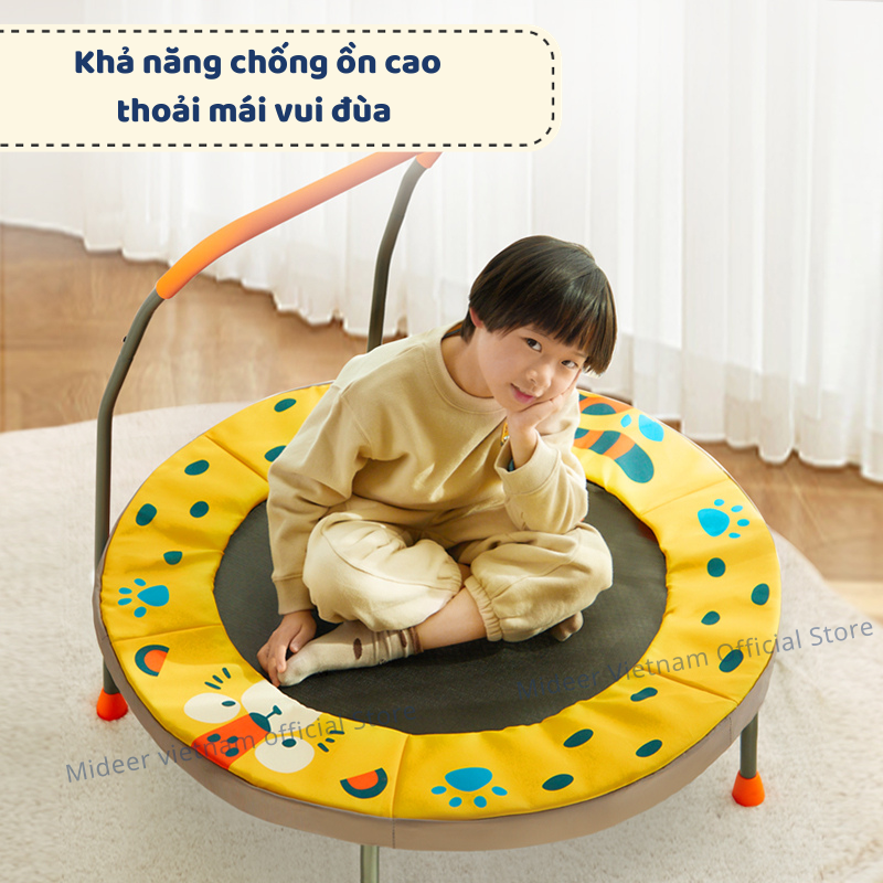 Bạt nhún nhảy gấp gọn Mideer Kids Trampoline cho bé, đồ chơi vận động cho bé 2,3,4,5,6 tuổi