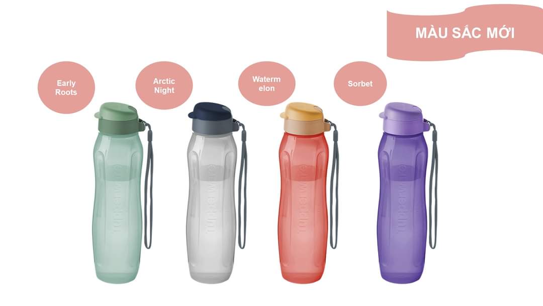 Bình nước Tupperware chính hãng - Eco Bottle gen II 1 lit mới
