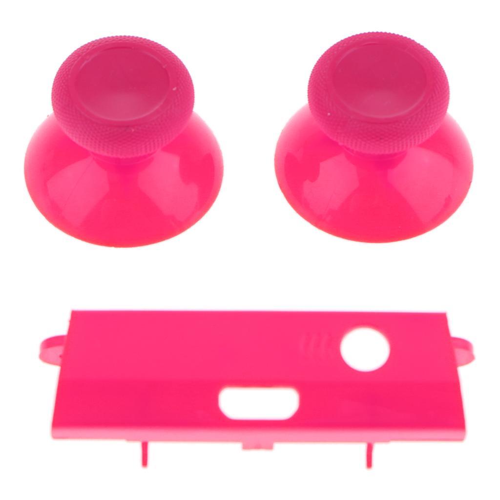 2 Set Controller Parts Compatible with Xbox One Slim Controller Buttons Kit - Green & Pink