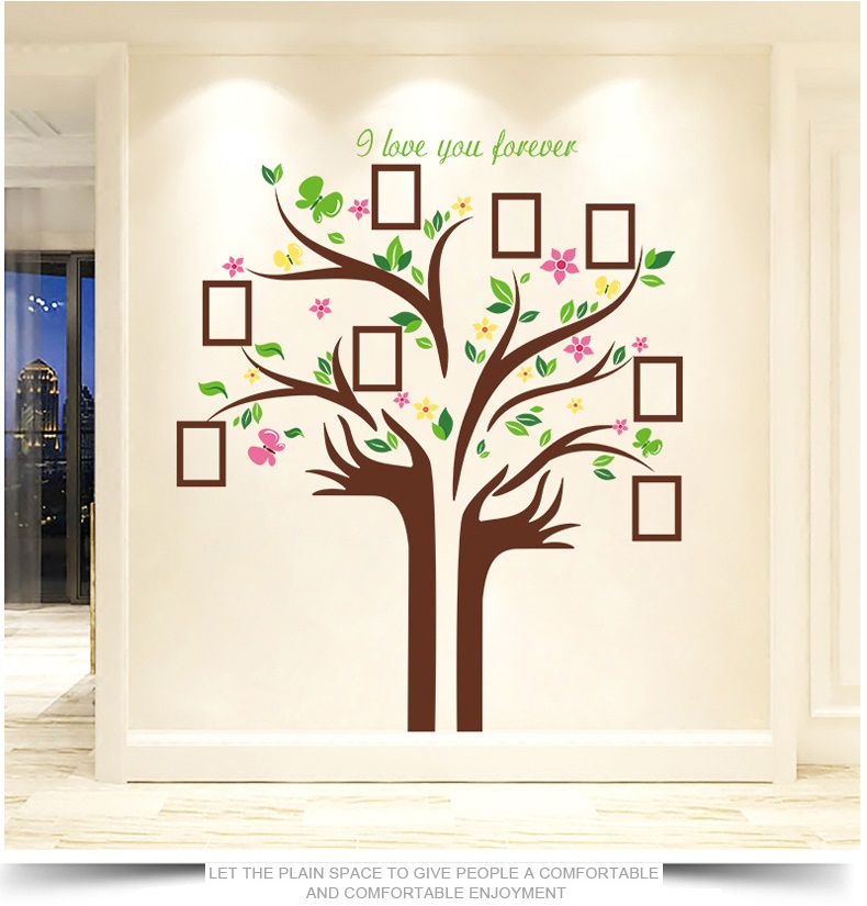 Decal dán tường treo ảnh 14 Amyshop (172 x145 cm)