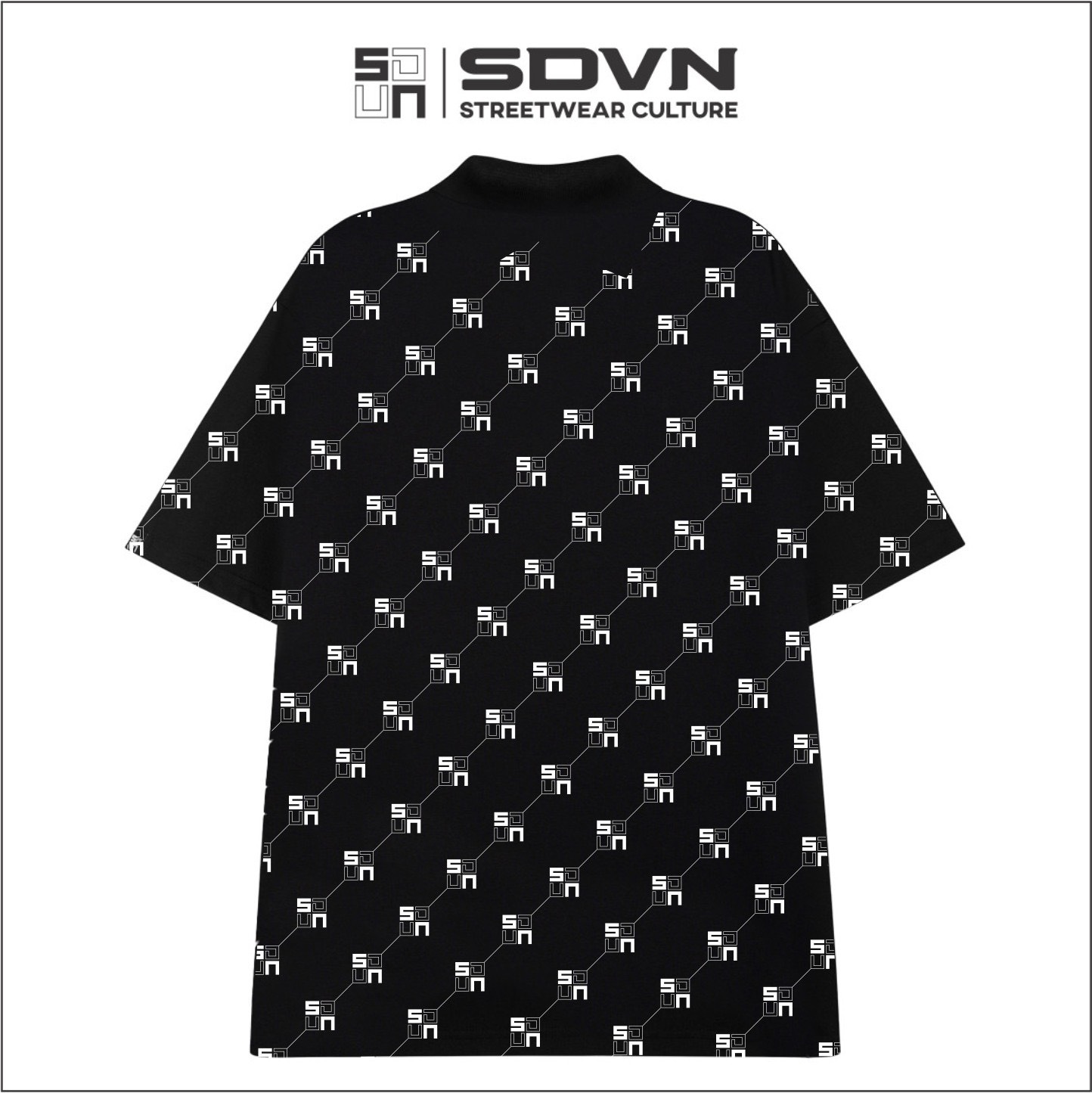 Áo Thun POLO Unisex Form Rộng - Brand Chính Hãng SDVN - LOGO