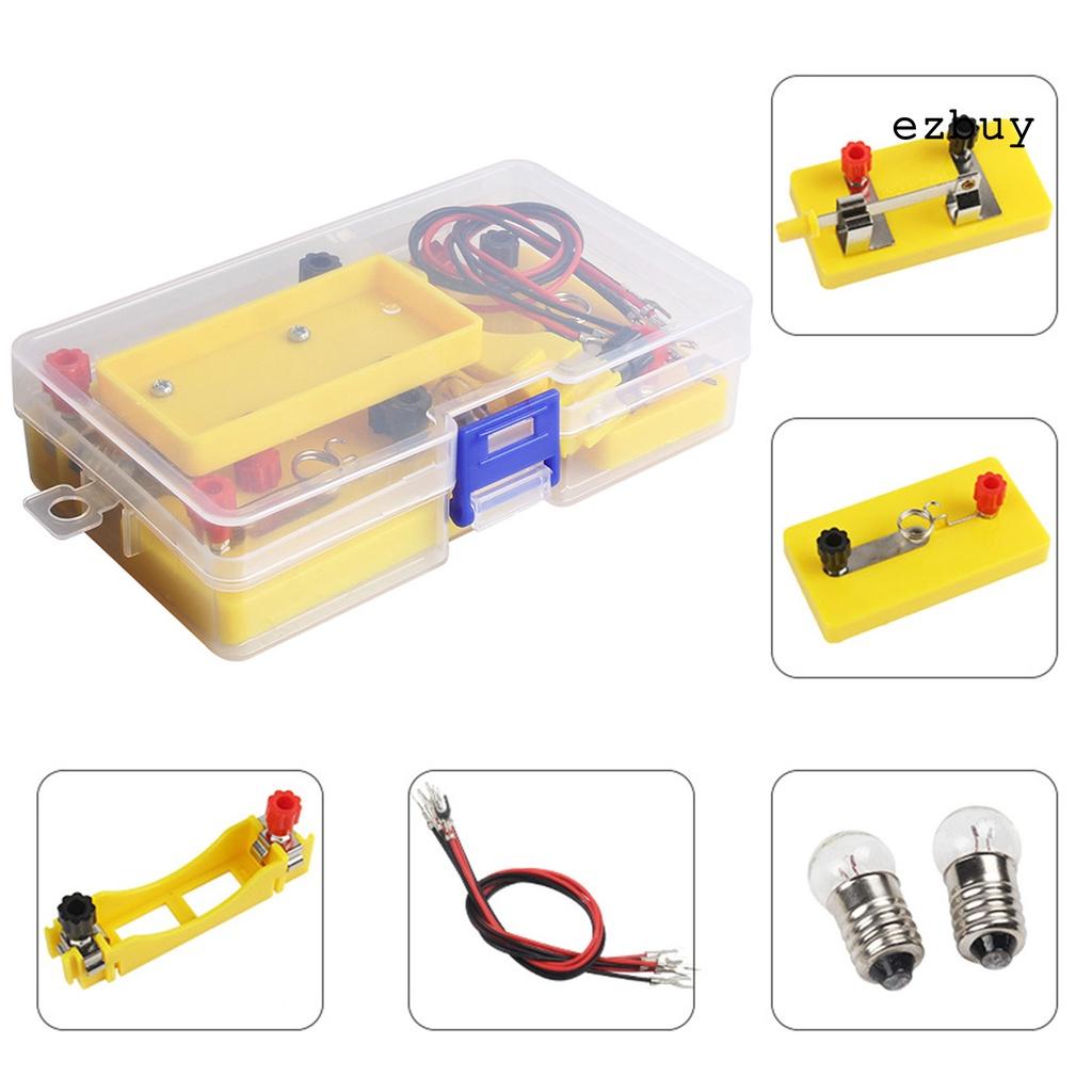 EY-Physics Science Kit Puzzle Practical Ability DIY Physics Science Lab Basic Circuit Learning Starter Kit for Kids