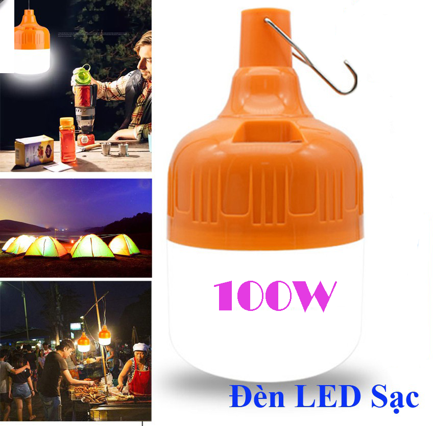 Bóng đèn led sạc tích điện thông minh không cần dây