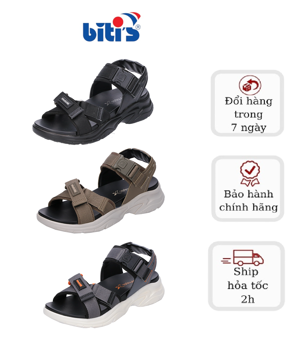 Sandal Nam Biti's Hunter HEM000800 Siêu Nhẹ