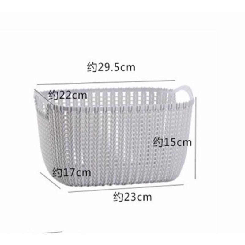 Sọt nhựa đan mây size M