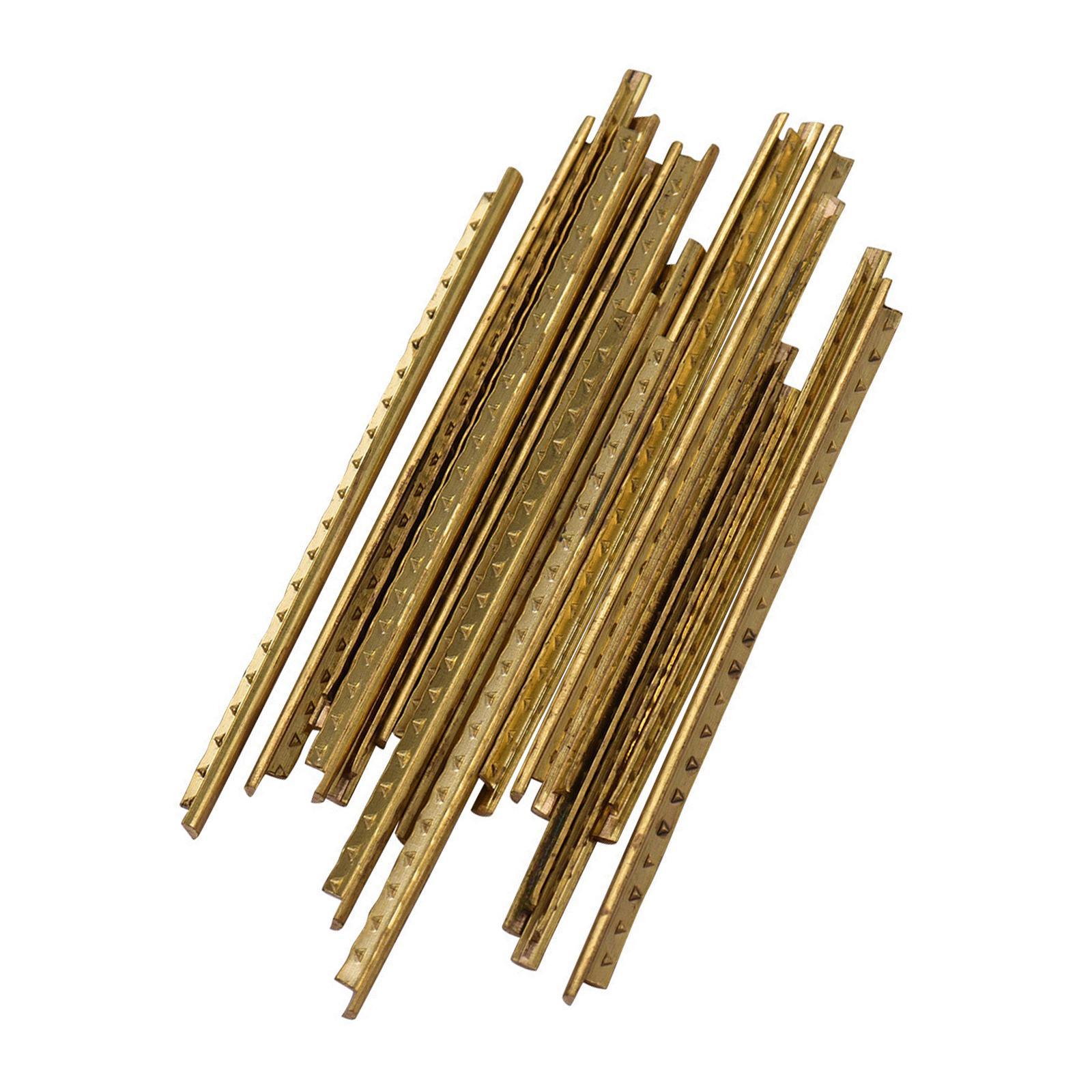 20Pcs Guitar Fret Wires Brass Fret Wire for Classical Guitar Electric Guitar