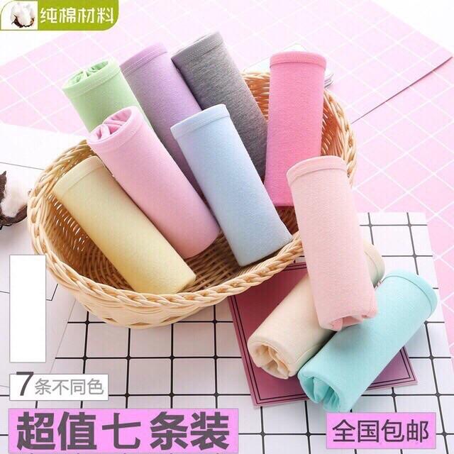 Quần lót nữ chất cotton, mền.combo 5 cái