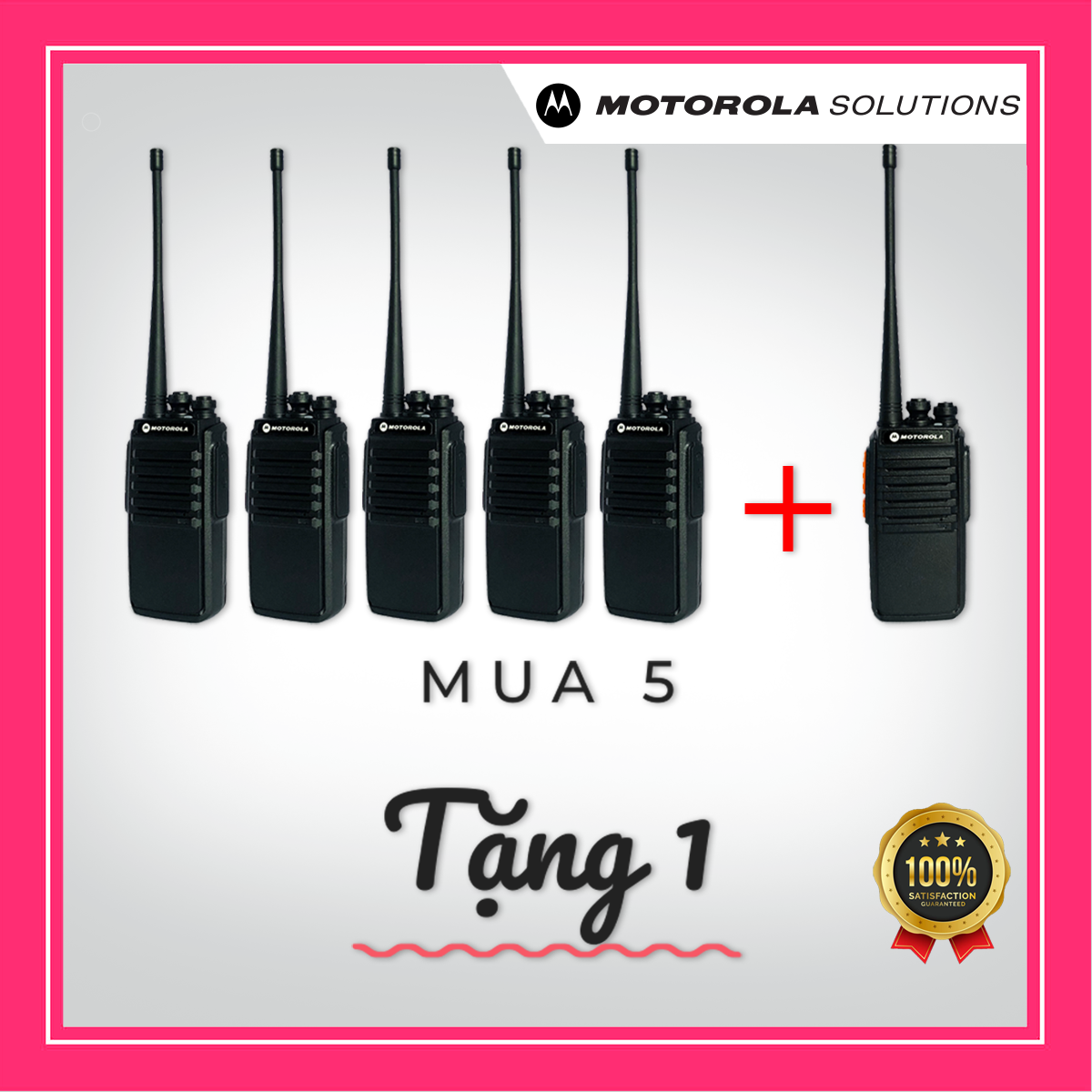 MUA 5 TẶNG 1 Bộ đàm Motorola XPR-700E dành cho nhà hàng, xây dựng, đi phượt, bến cảng, kho xưởng - Hàng nhập khẩu