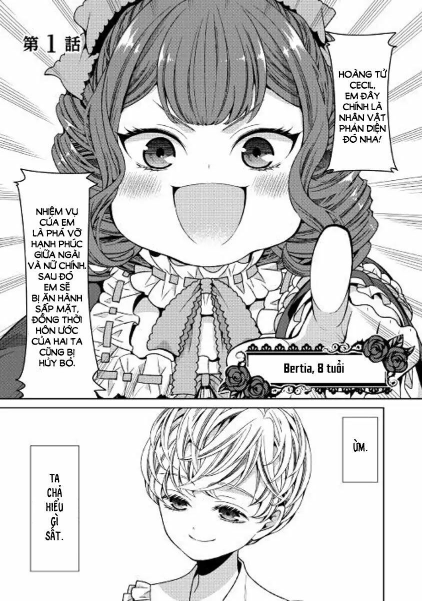 nhật ký theo dõi vị hôn thê tự nhận mình là nữ phụ phản diện 1 chapter 1 1