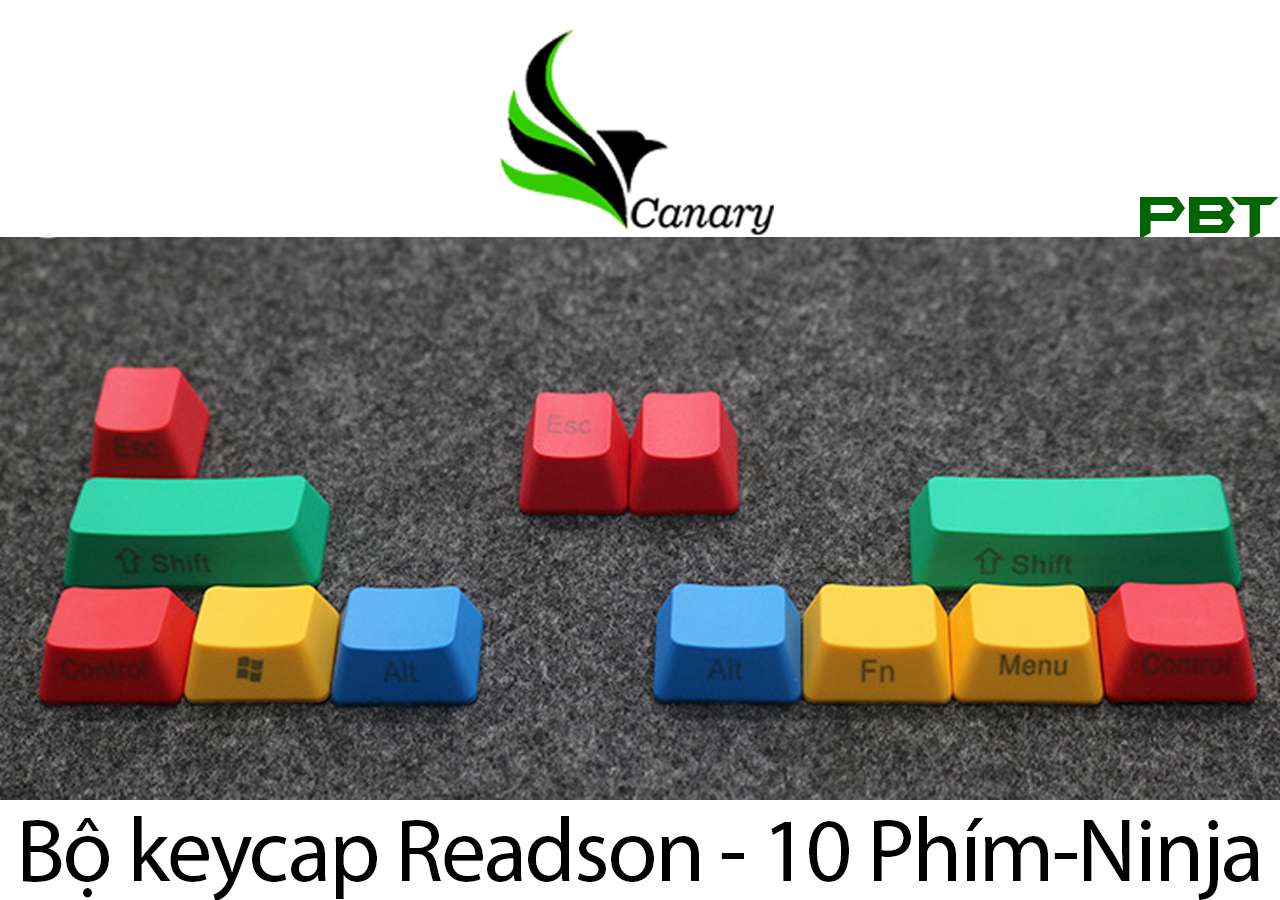 Nút bàn phím (keycap) 10 nút RGBY