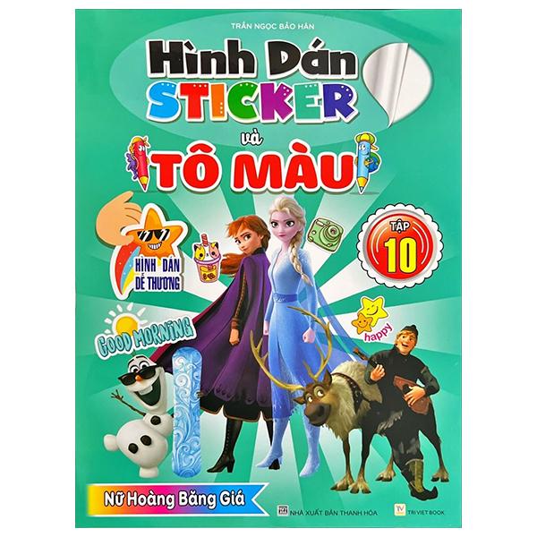 Sách - Hình Dán Sticker Và Tô Màu - Tập 10
