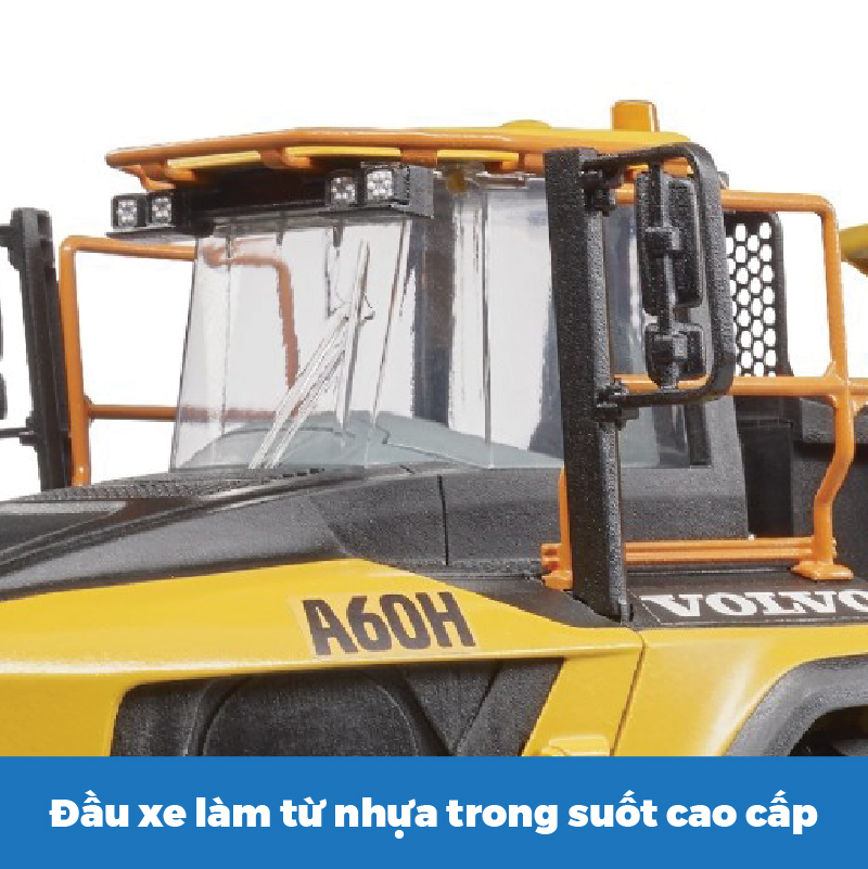 Đồ chơi dạng mô hình theo tỷ lệ thu nhỏ 1:16 Xe ben Volvo BRUDER BRU02455