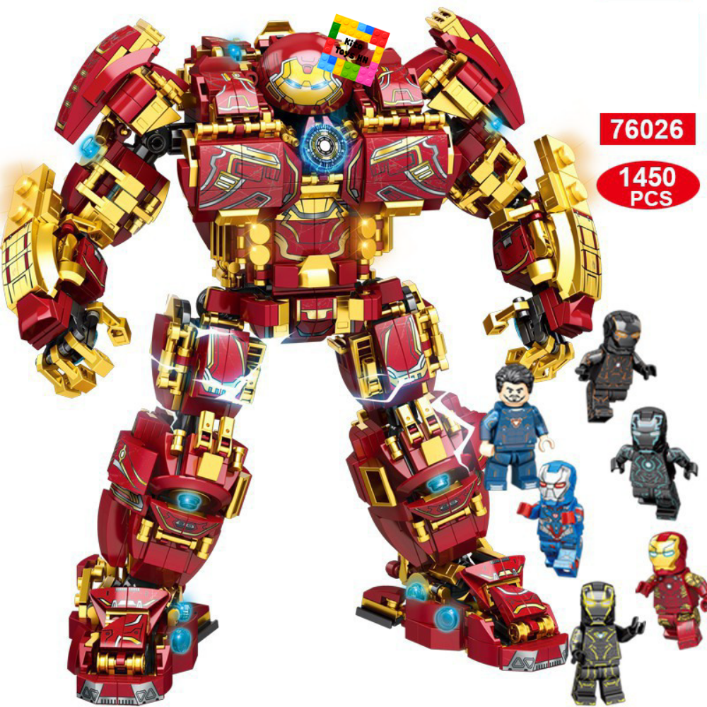 Đồ Chơi Xếp Lắp Ráp Robot Hulkbuster Mech 1450 Chi Tiết Mã 76026 Cho Trẻ Từ 6 Tuổi