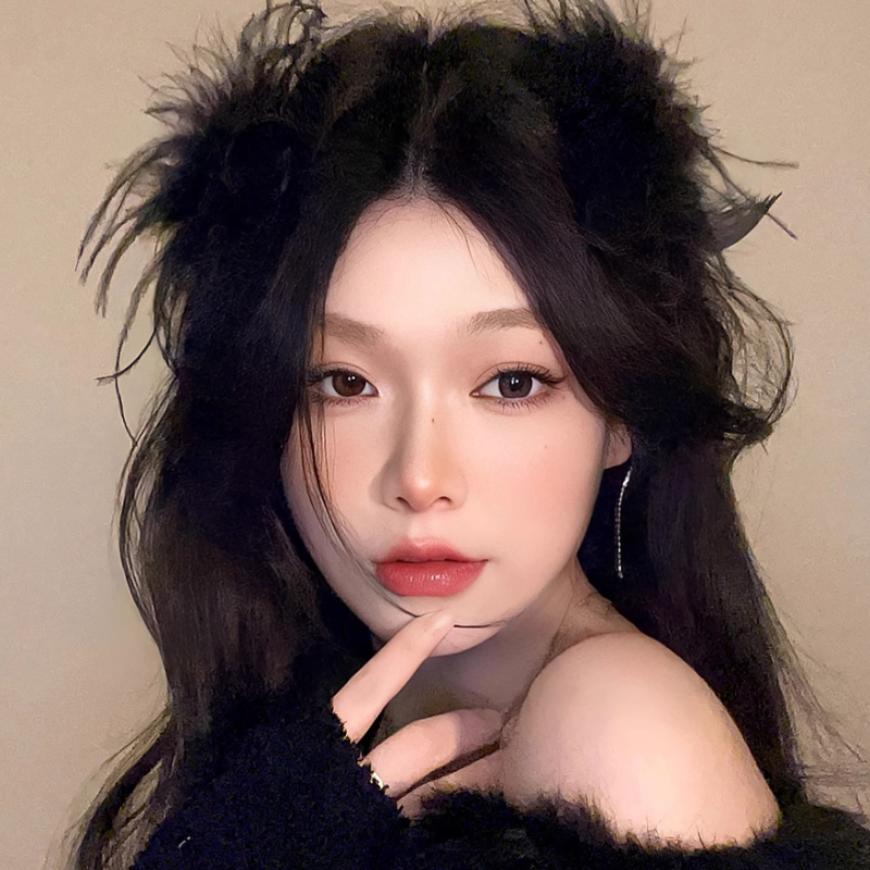 Kẹp tóc lông vũ thiếu nữ dịu dàng mùa xuân