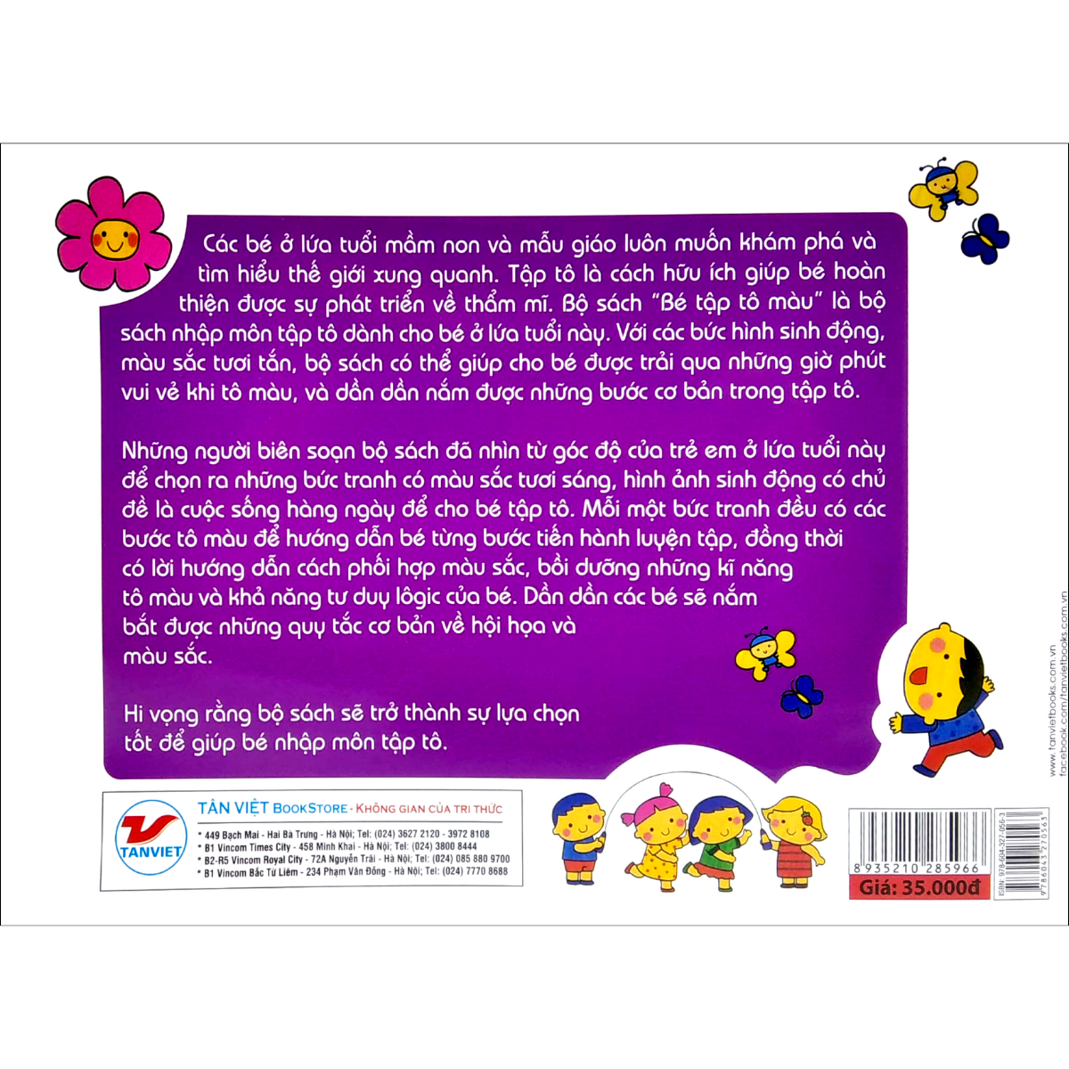 Màu Tím - Bé Tập Tô Màu