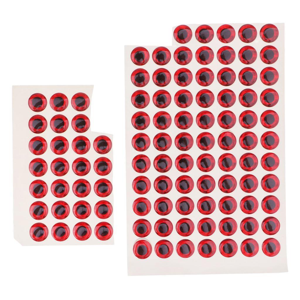 200pcs Waterproof DIY Fishing Lure Eyes Self Adhesive Fly Tying Materials