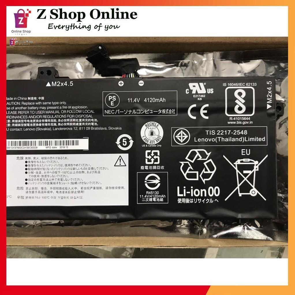 Pin Xịn Dùng Cho Laptop Lenovo SB10K97663 02DL027 L18C6PD2 Original