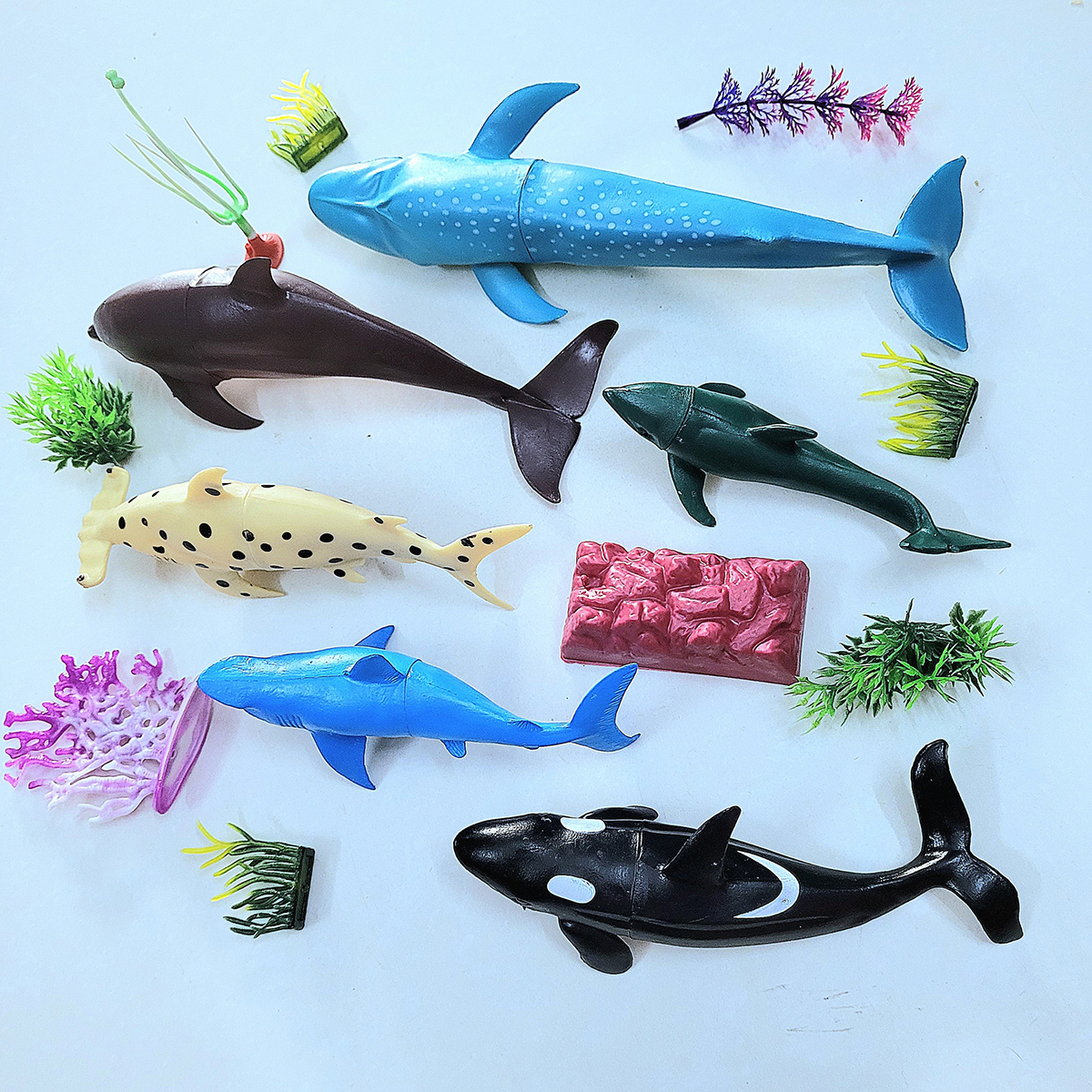 Đồ chơi mô hình Cá biển (14-26 cm) Animal Ocean World cho bé 3 tuổi