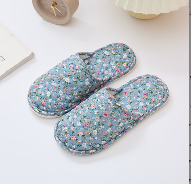 Dép vải Đi Trong Nhà Chống Trơn Trượt Hộ Gia Đình, Dép Bông slipper