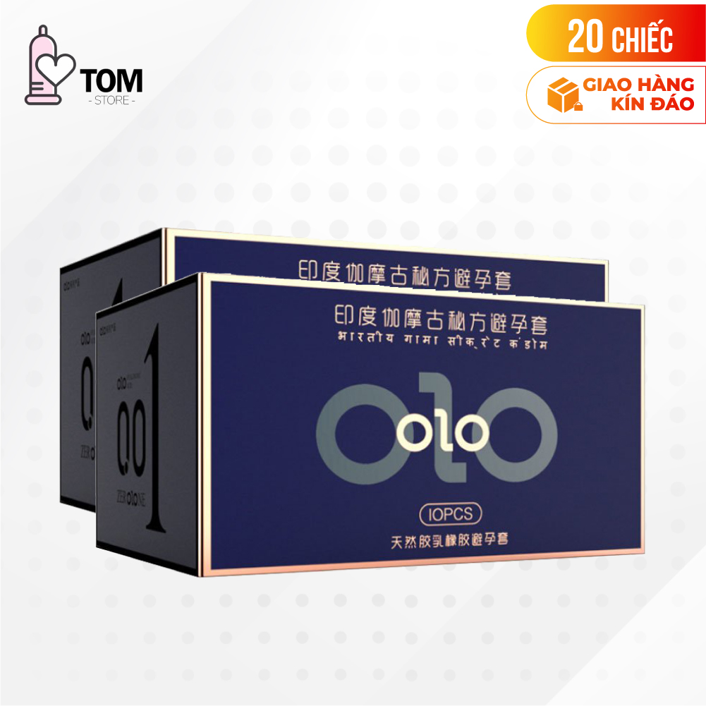 Bao cao su OLO 0.01 Xanh - Siêu mỏng, mát lạnh, kéo dài thời gian