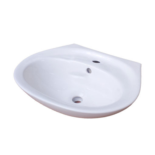 Chậu rửa mặt lavabo kích thước 48x48x16.5cm, màu trắng