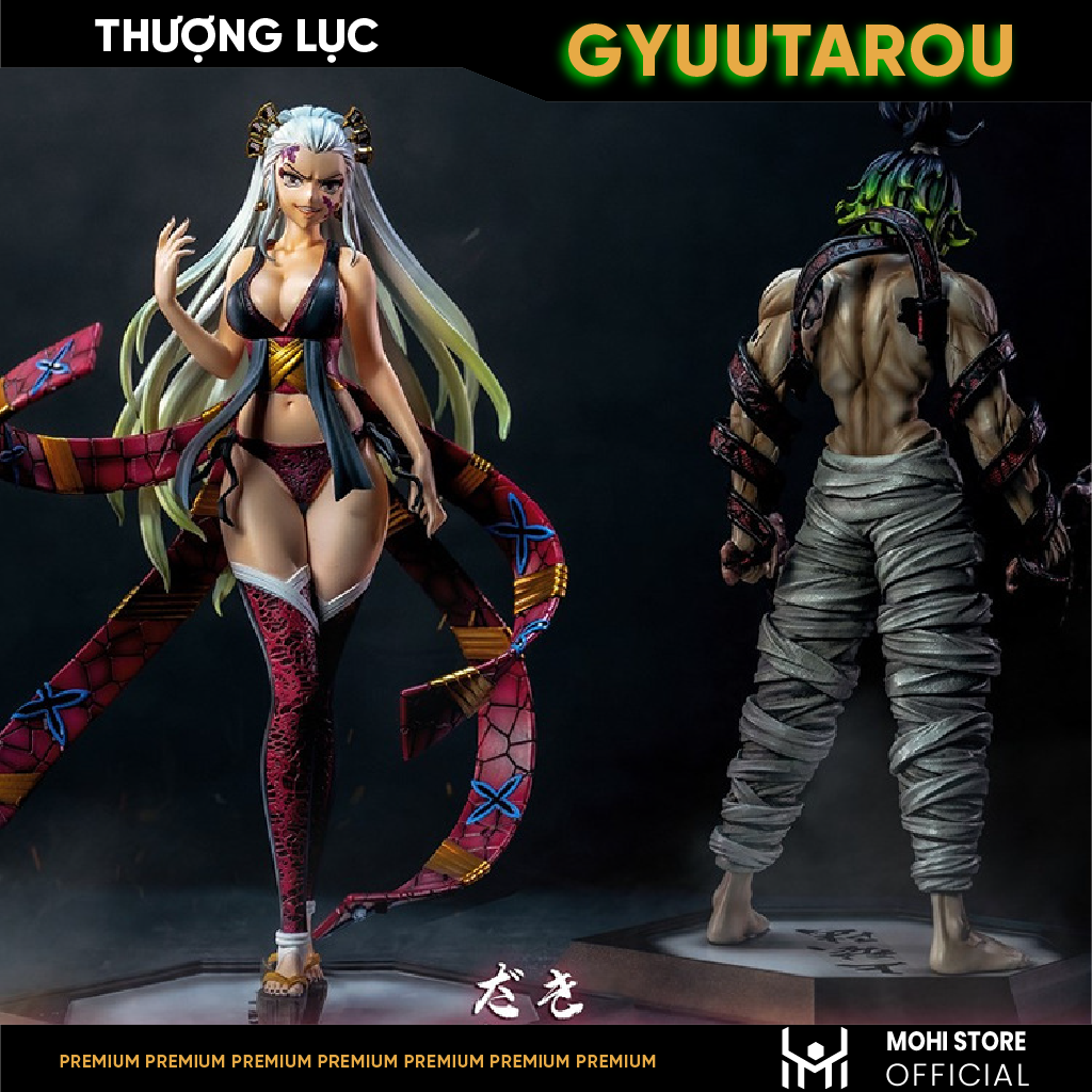 Mô Hình Thượng Lục Gyuutarou Cao 30cm - Full box - Kimetsu No Yaiba - Có Hộp Màu