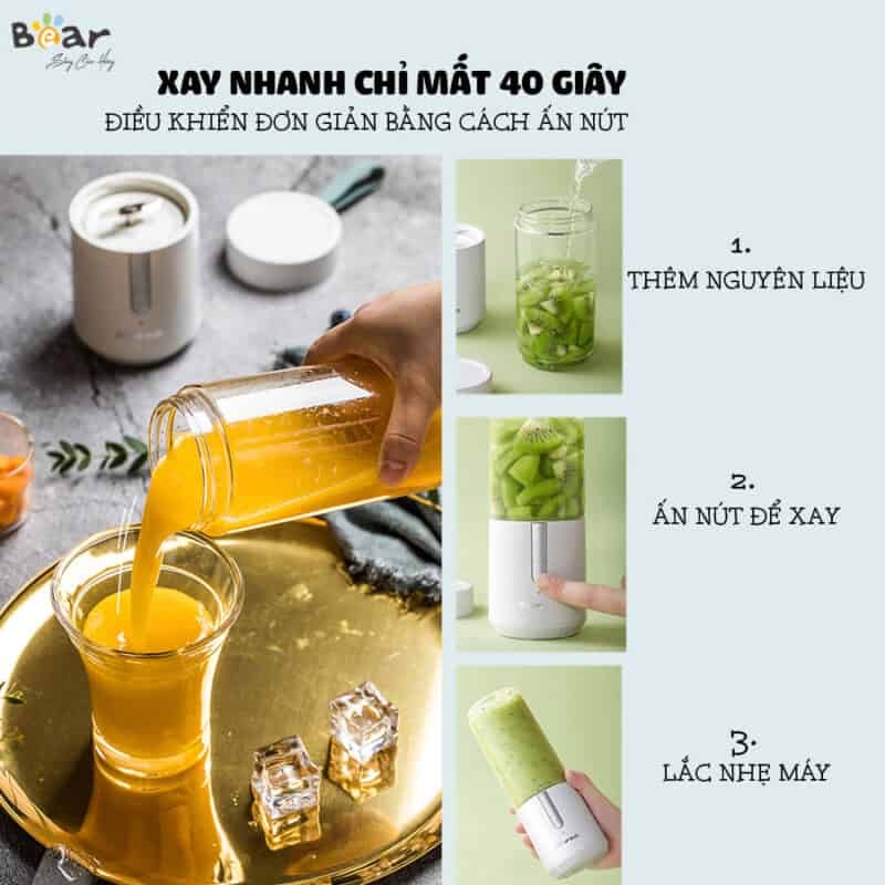 Máy xay sinh tố đa năng Bear Model: BL-B35V1- Hàng chính hãng