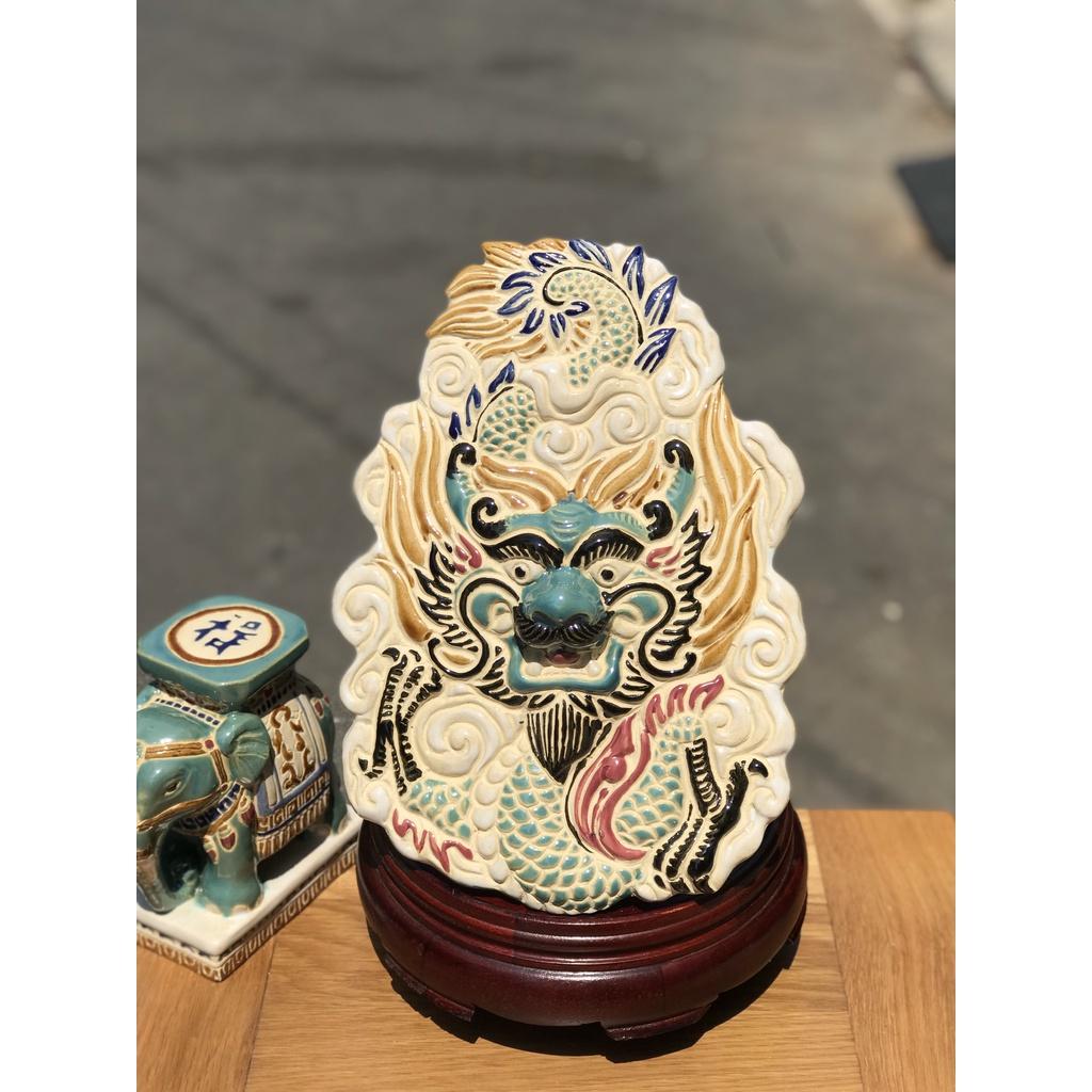 BỘ TRANG TRÍ TREO TƯỜNG RỒNG PHỤNG GỐM SỨ THỦ CÔNG NAM BỘ