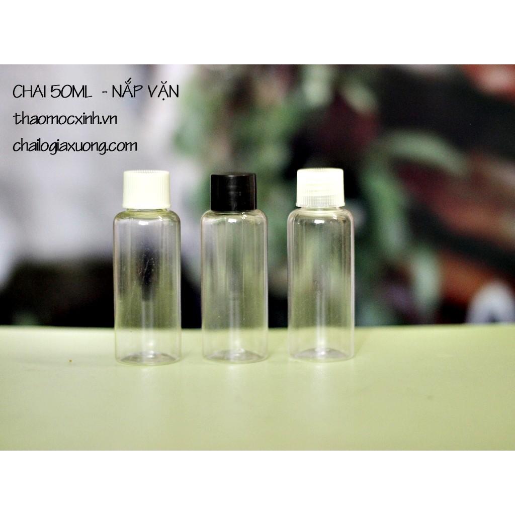 CHAI NHỰA 50ML CHAI NHỰA 50ML NẮP BẬT / CHAI 50ML XỊT PHUN SƯƠNG / CHAI 50ML VÒI KHÓA / CHAI 50ML NHẤN GIỌT