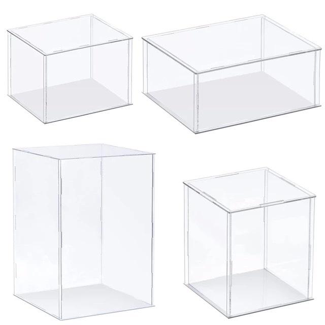 55 Size, dày 3mm, Hộp Mica trưng bày sản phẩm mô hình, đồ sưu tầm, chống bụi, dạng lắp ráp - 10x20cm