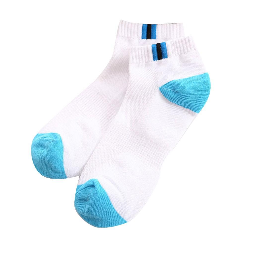Vớ cotton nam cổ viền sọc thể thao