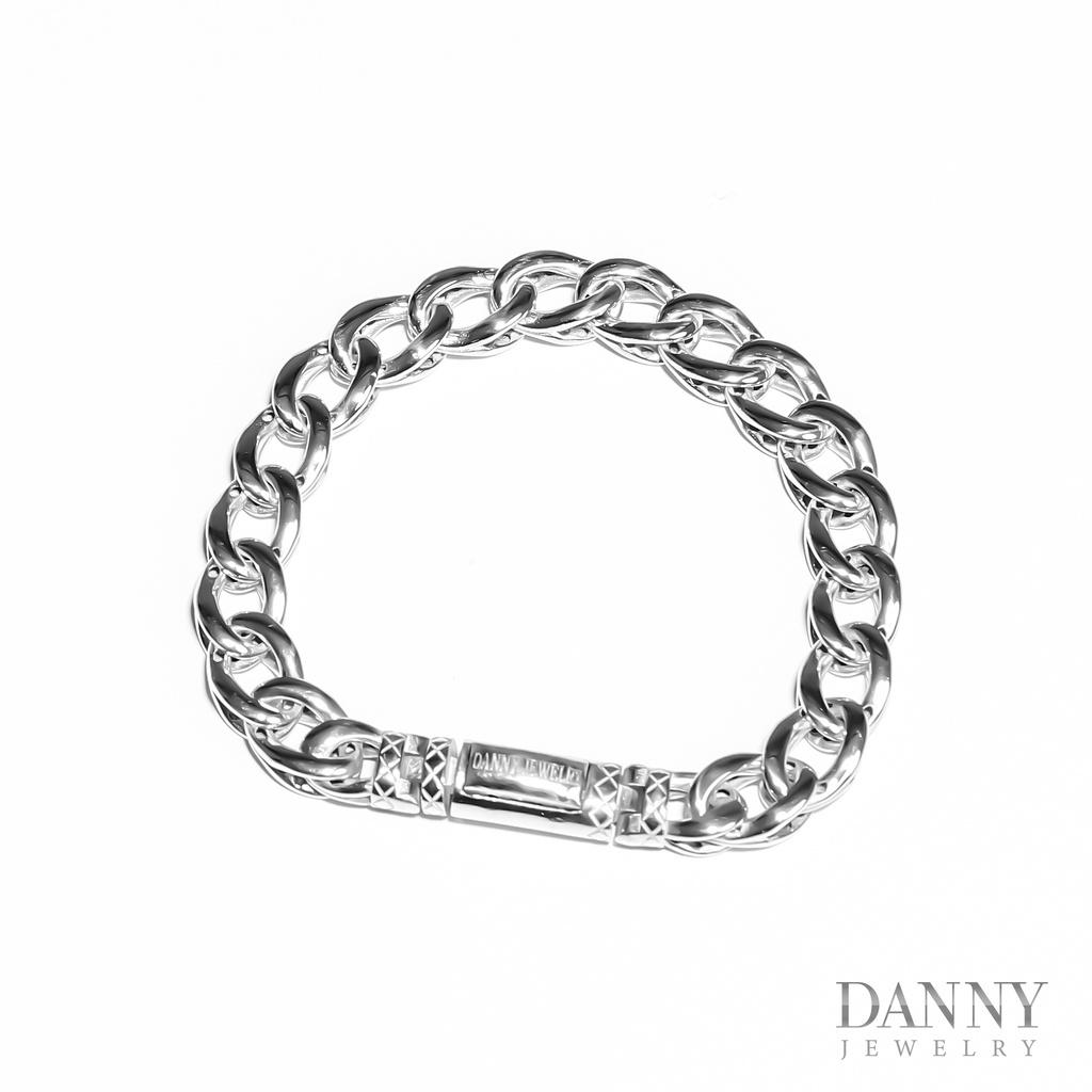 Lắc Tay Nam Bạc Thổ Nhĩ Kỳ Danny Jewelry Xi Rhodium Cao Cấp Không Đen II2T0024