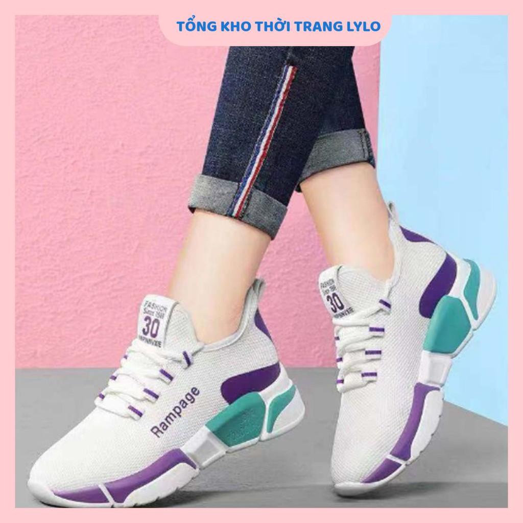 Giày thể thao nữ đế phối màu, Giày sneaker nữ