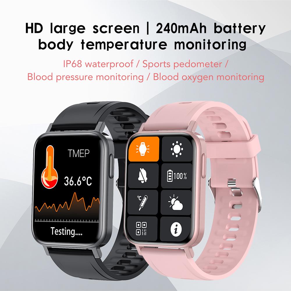 1.65 Inch Screen BT 5.0 Smart Watch Smart Fitness Tracker Activity Tracker Watch IP68 Waterproof Smart Bracelet