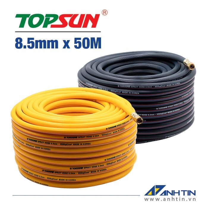 Dây phun áp lực TOPSUN | Ống hơi PVC TOPSUN 8.5mm x 50M | Áp lực làm việc 80 Bar