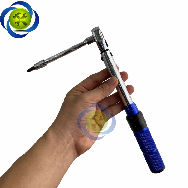 Cần siết lực 1/4 lực siết 2-24Nm có 15 chi tiết hộp nhựa